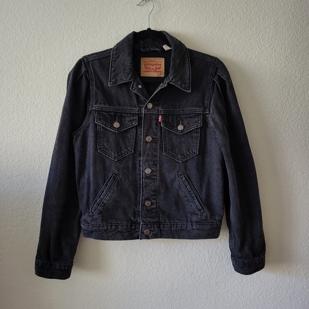 Levis Puff Sleeve Jean Jacket